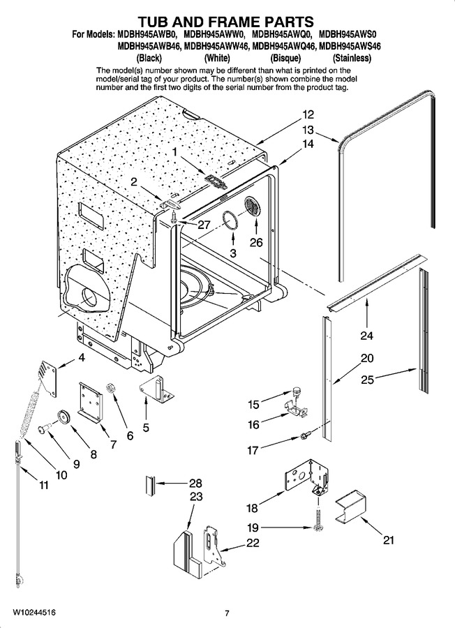 Diagram for MDBH945AWQ0