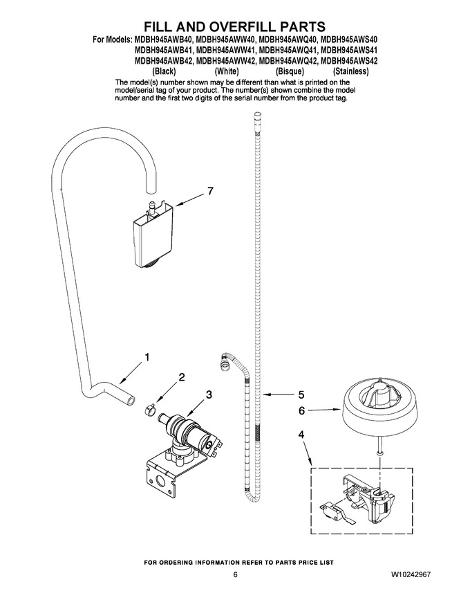 Diagram for MDBH945AWW40