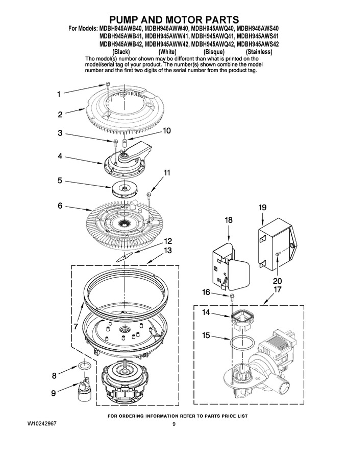 Diagram for MDBH945AWS42