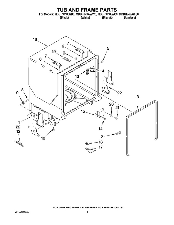 Diagram for MDBH949AWW0