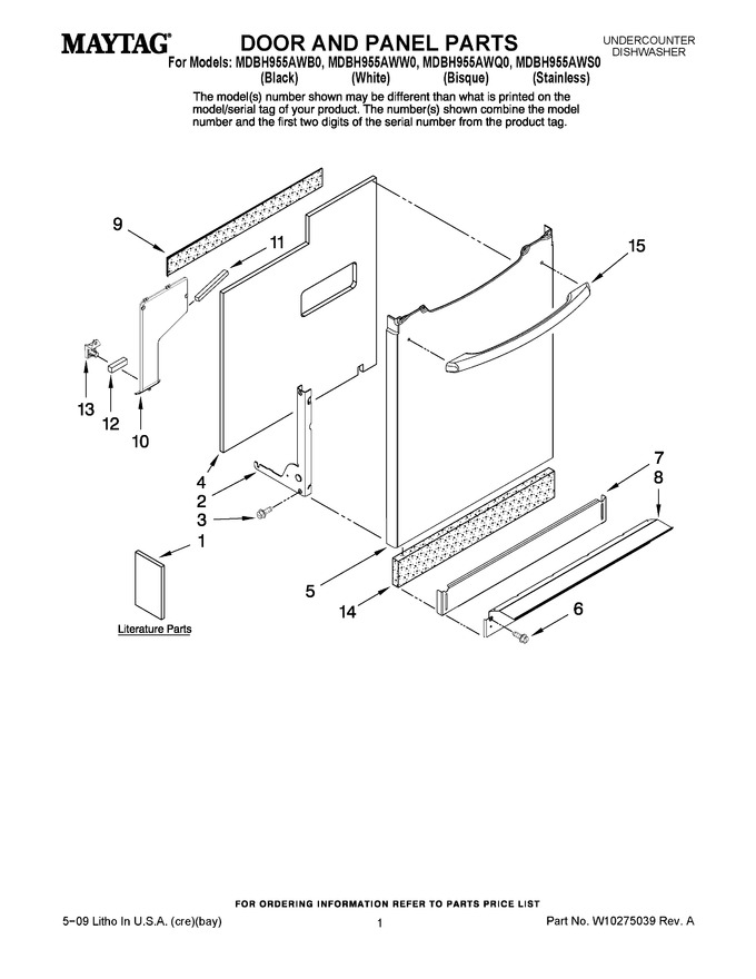 Diagram for MDBH955AWB0