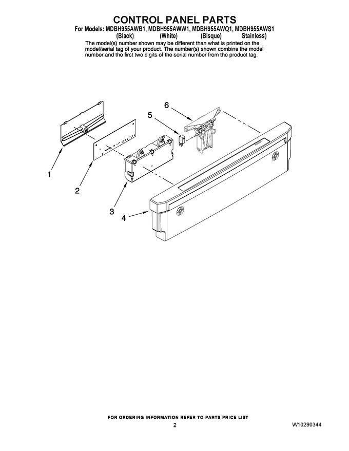 Diagram for MDBH955AWW1