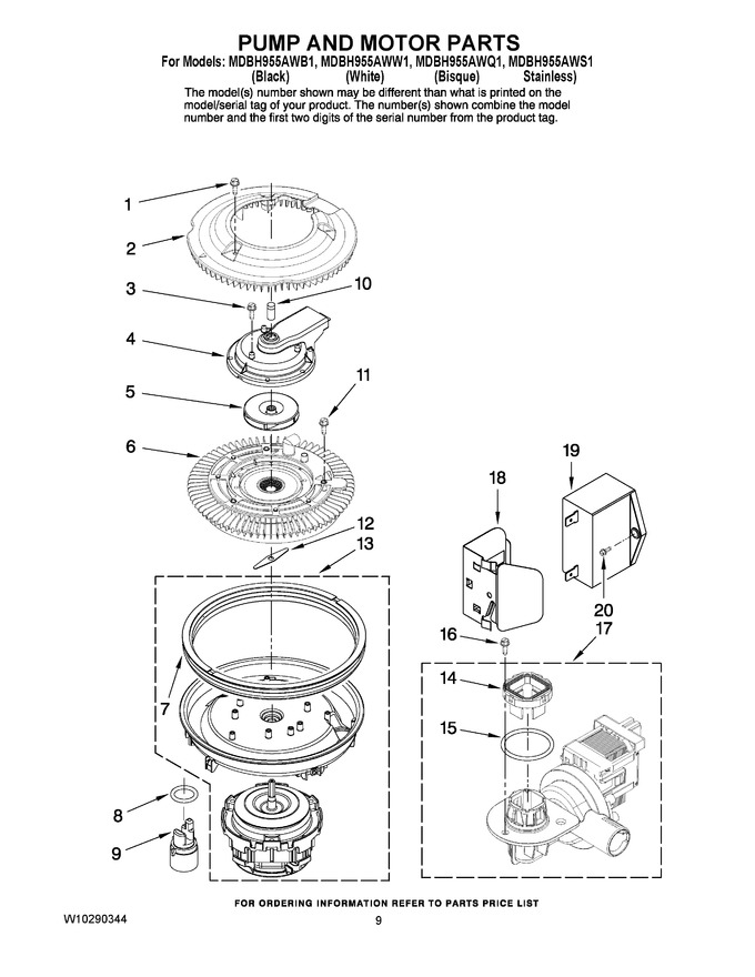 Diagram for MDBH955AWB1