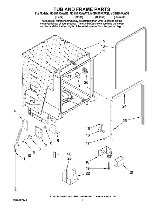 Diagram for MDBH955AWB2