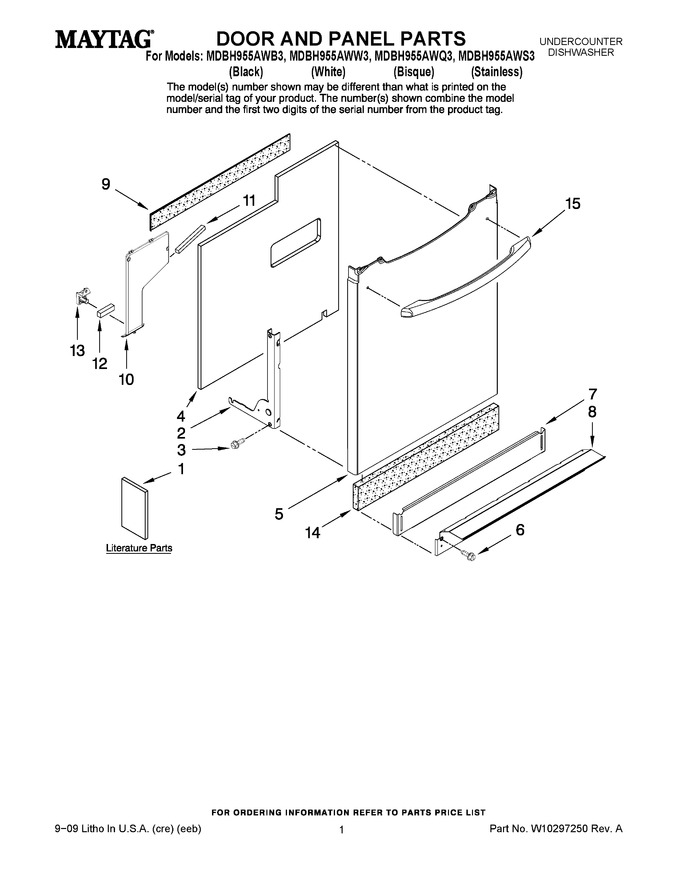 Diagram for MDBH955AWB3