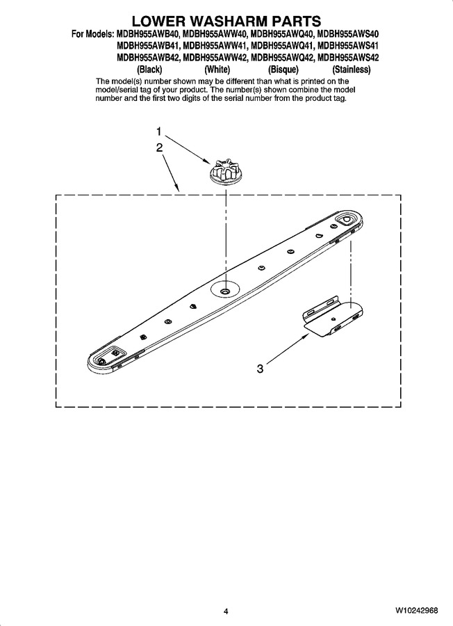 Diagram for MDBH955AWW40