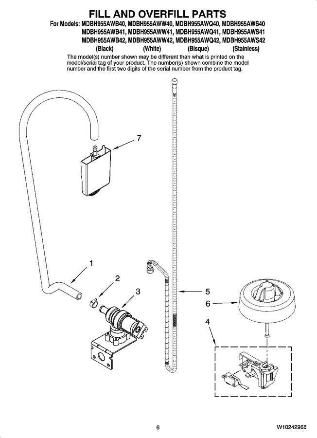 Diagram for MDBH955AWB40