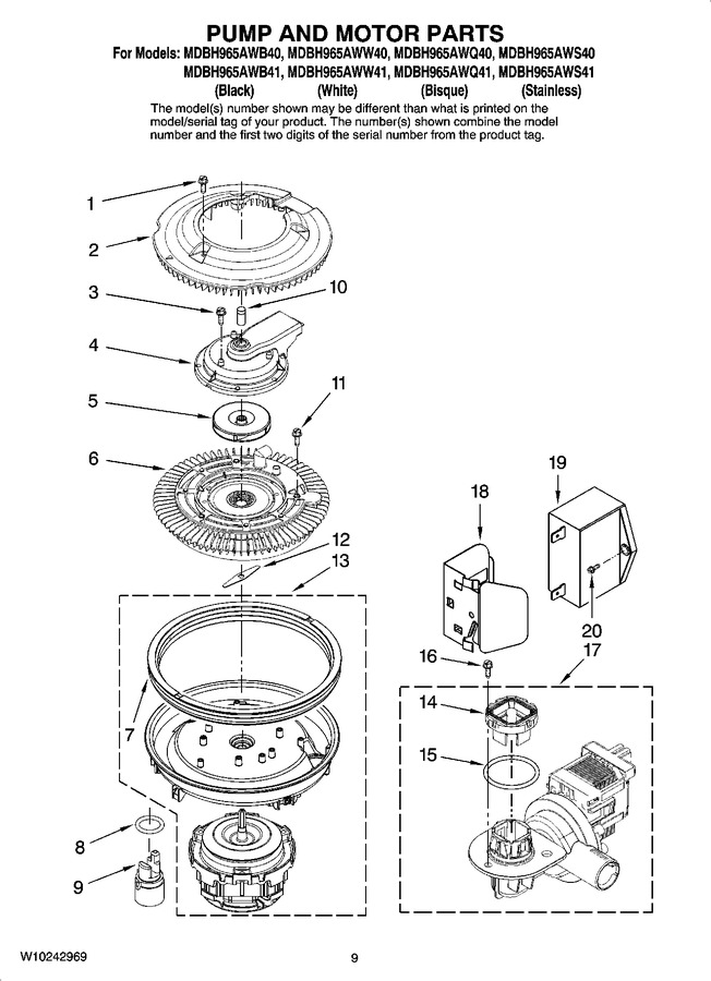 Diagram for MDBH965AWW41