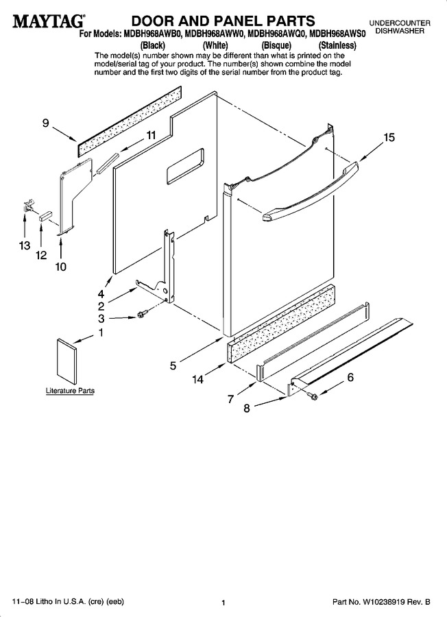 Diagram for MDBH968AWB0