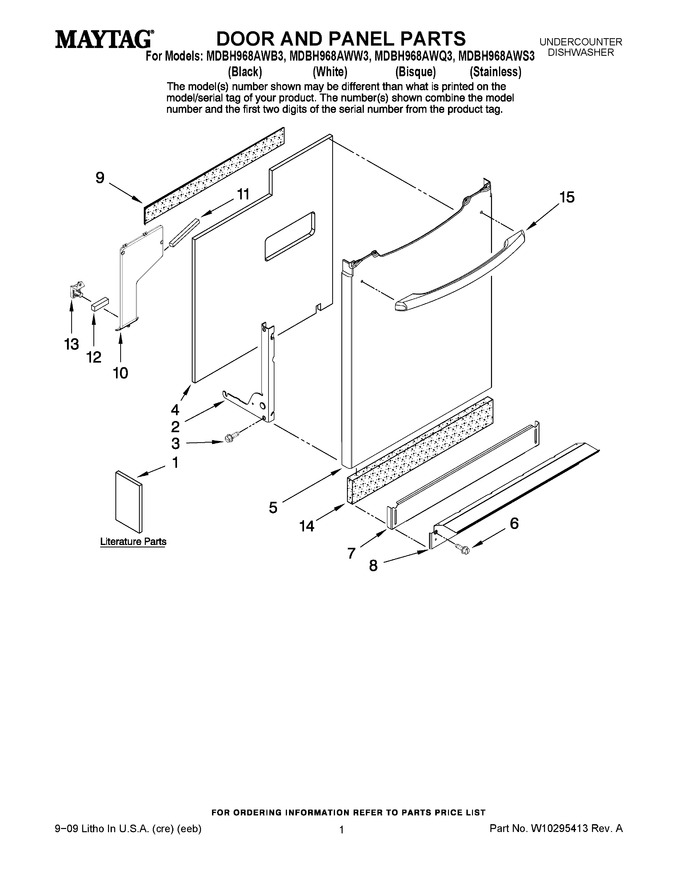 Diagram for MDBH968AWW3