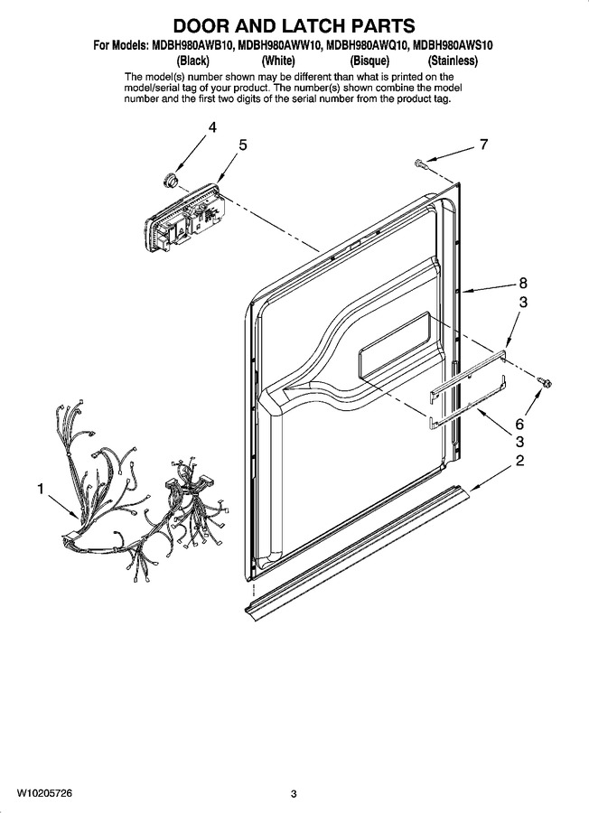 Diagram for MDBH980AWB10