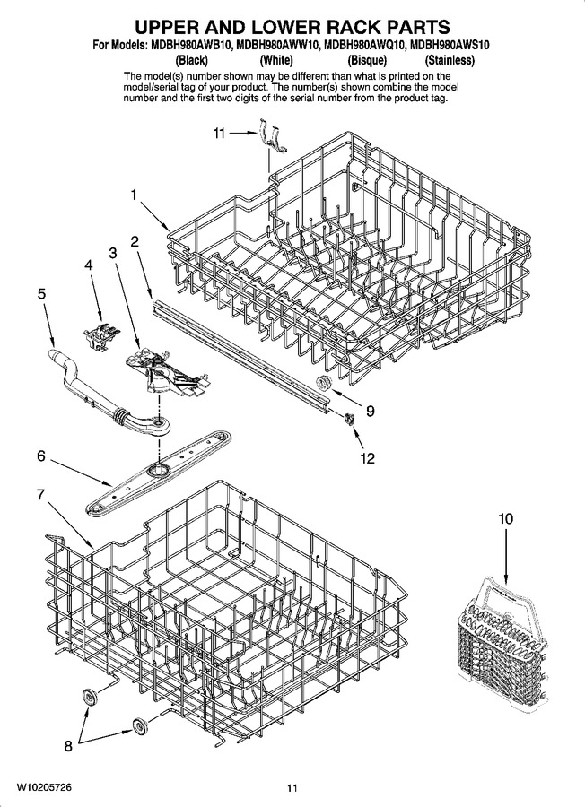 Diagram for MDBH980AWQ10
