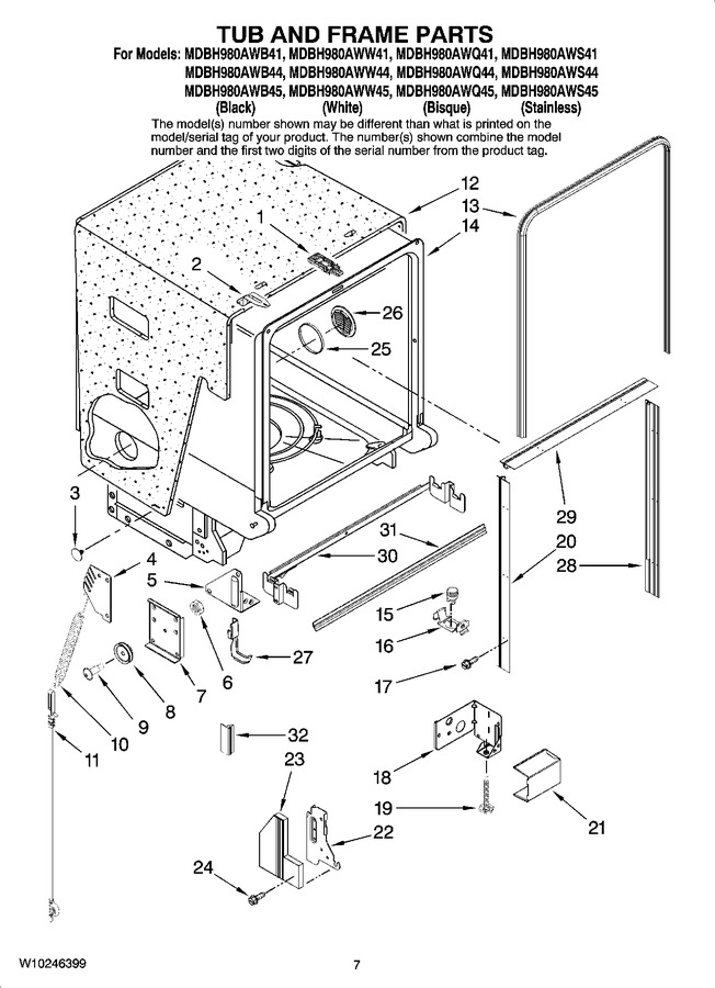 Diagram for MDBH980AWW44