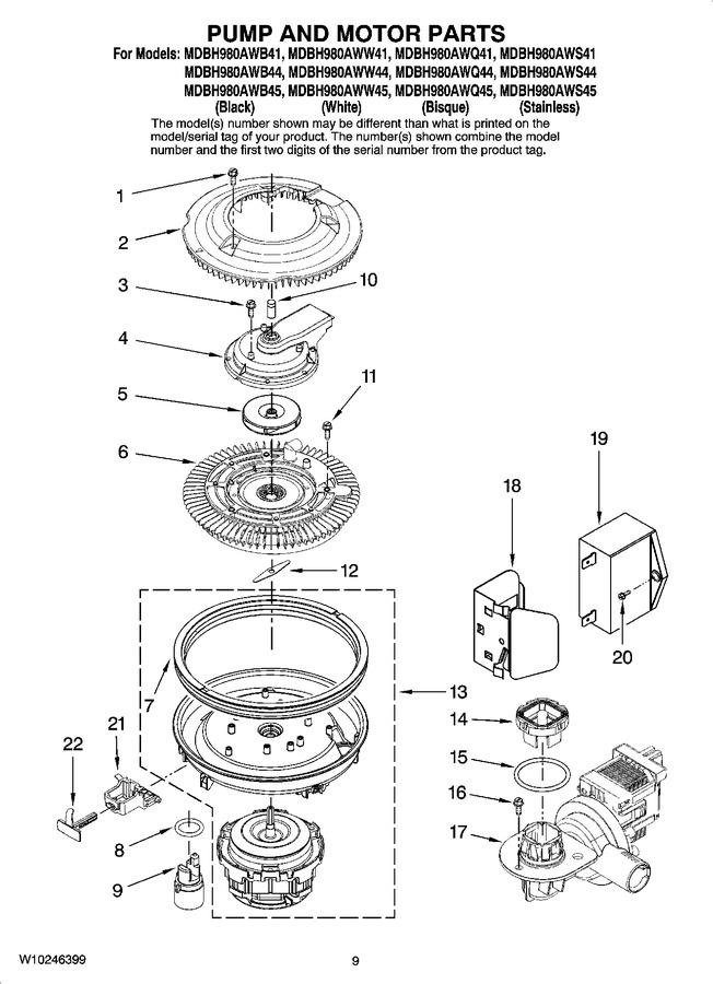 Diagram for MDBH980AWS45