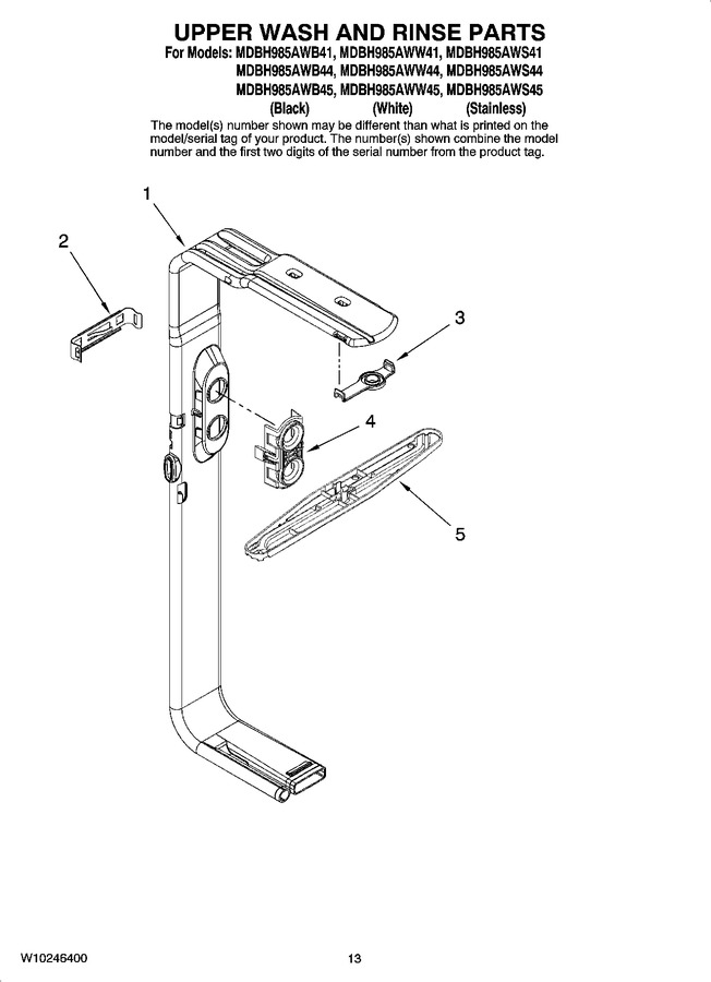 Diagram for MDBH985AWW45