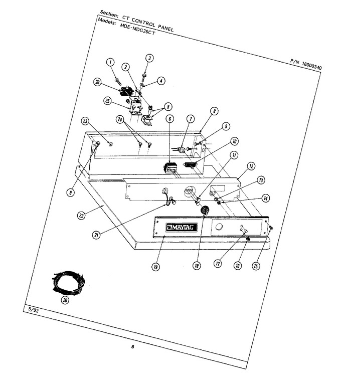 Diagram for MDE26CTAEW