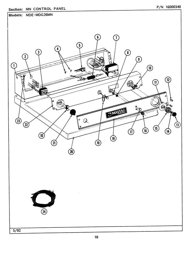Diagram for MDE26MNAGW