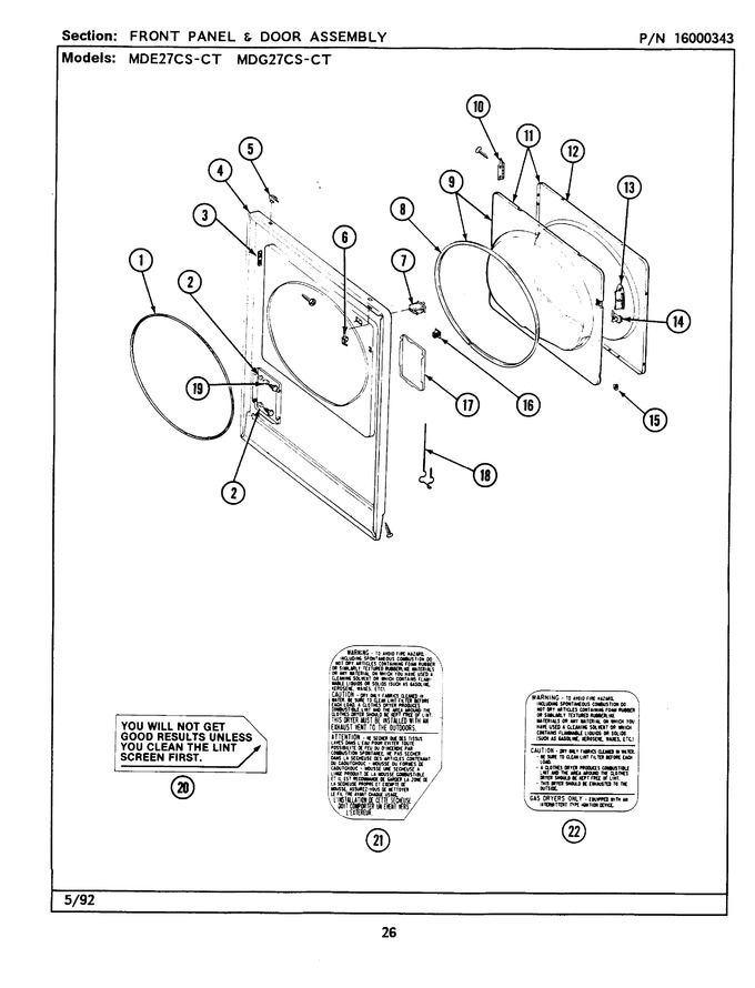 Diagram for MDE27CSACL