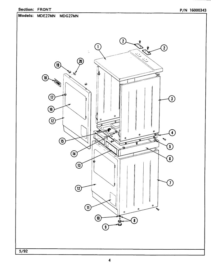 Diagram for MDE27MNAGL