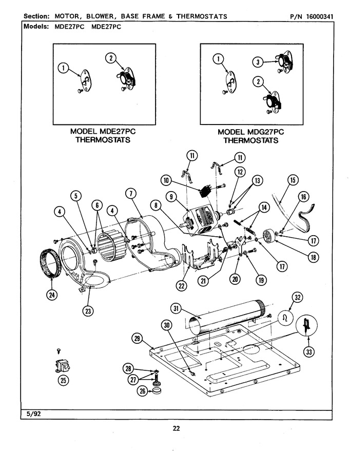 Diagram for MDE27PCAEW