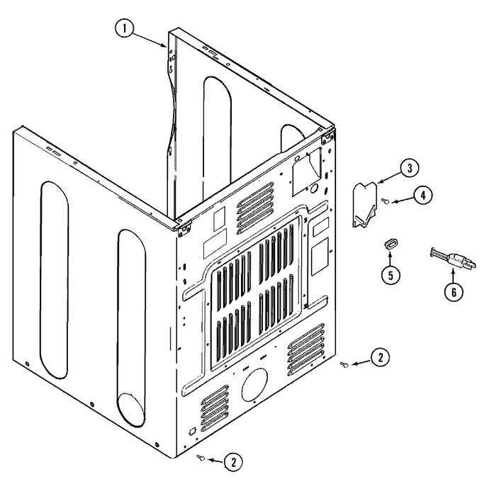 Diagram for MDG2600BWW