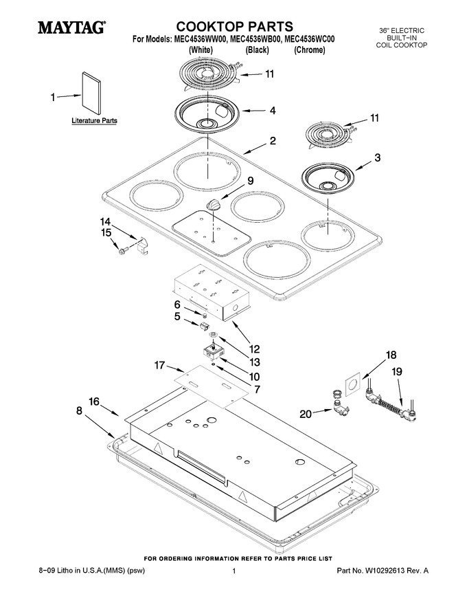 Diagram for MEC4536WW00