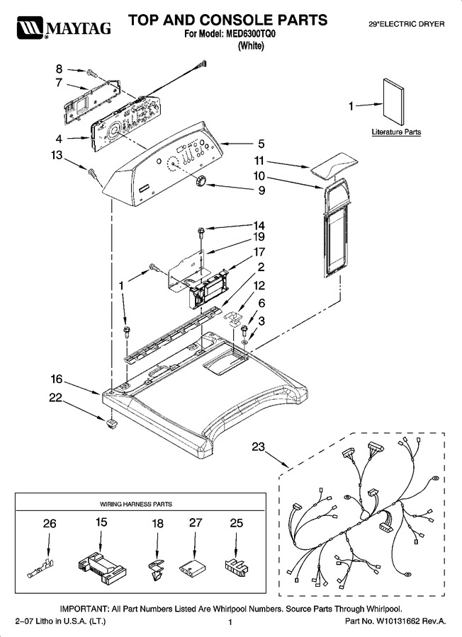 Diagram for MED6300TQ0