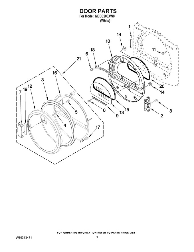 Diagram for MEDE200XW0