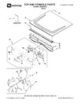 Diagram for 01 - Top And Console Parts