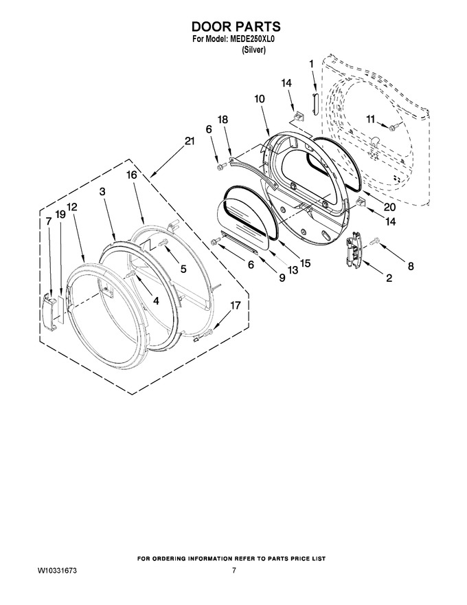 Diagram for MEDE250XL0