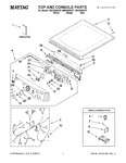 Diagram for 01 - Top And Console Parts