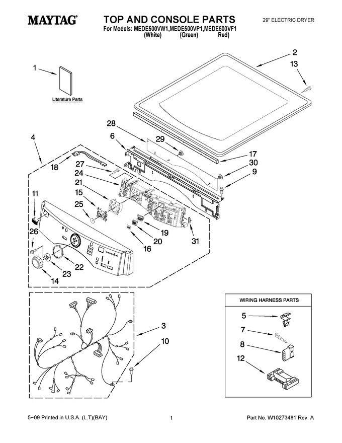 Diagram for MEDE500VW1