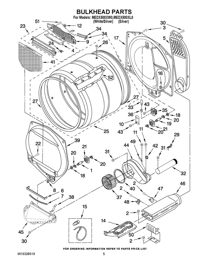 Diagram for MEDX500XW0