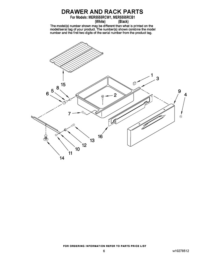 Diagram for MER5555RCW1