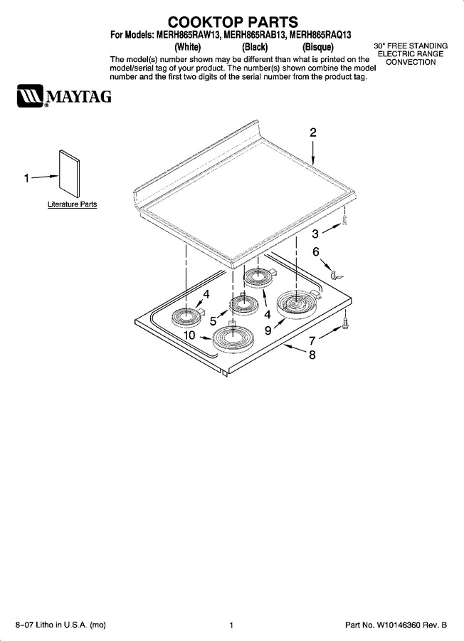Diagram for MERH865RAQ13