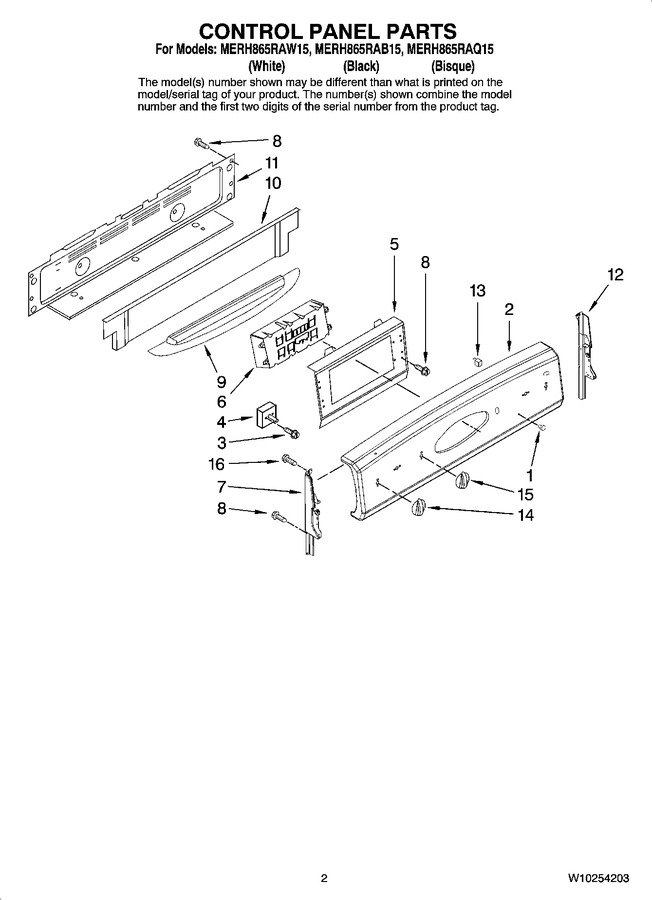 Diagram for MERH865RAW15