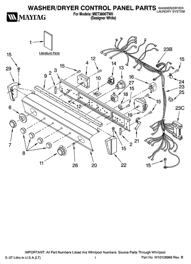 Diagram for MET3800TW0