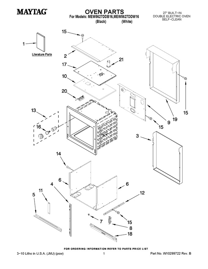 Diagram for MEW5627DDW16