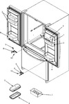 Diagram for 13 - Ref Dr Storage & Center Hinges