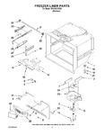 Diagram for 02 - Freezer Liner Parts