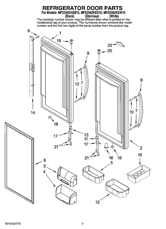 Diagram for MFD2562KEW10