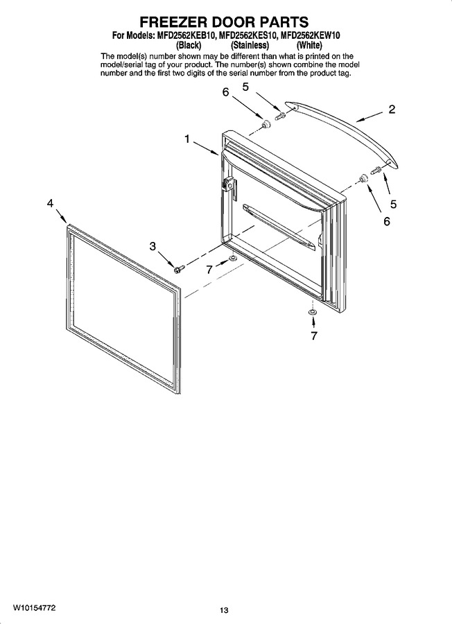 Diagram for MFD2562KEW10