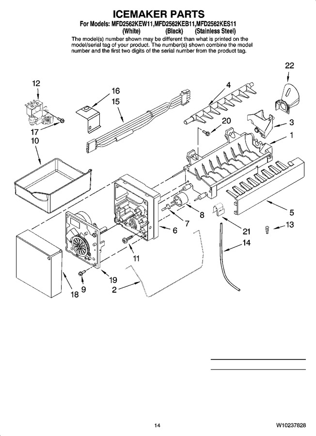 Diagram for MFD2562KEB11