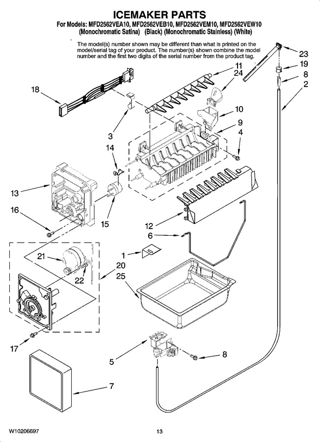 Diagram for MFD2562VEW10