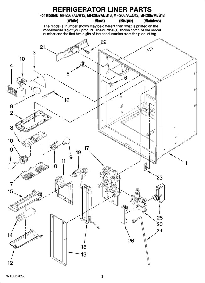 Diagram for MFI2067AEW13