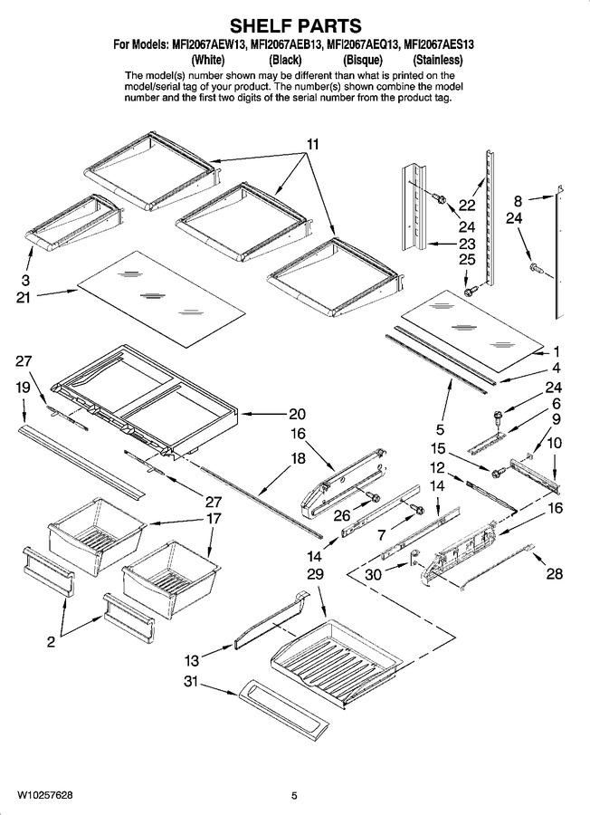 Diagram for MFI2067AEW13