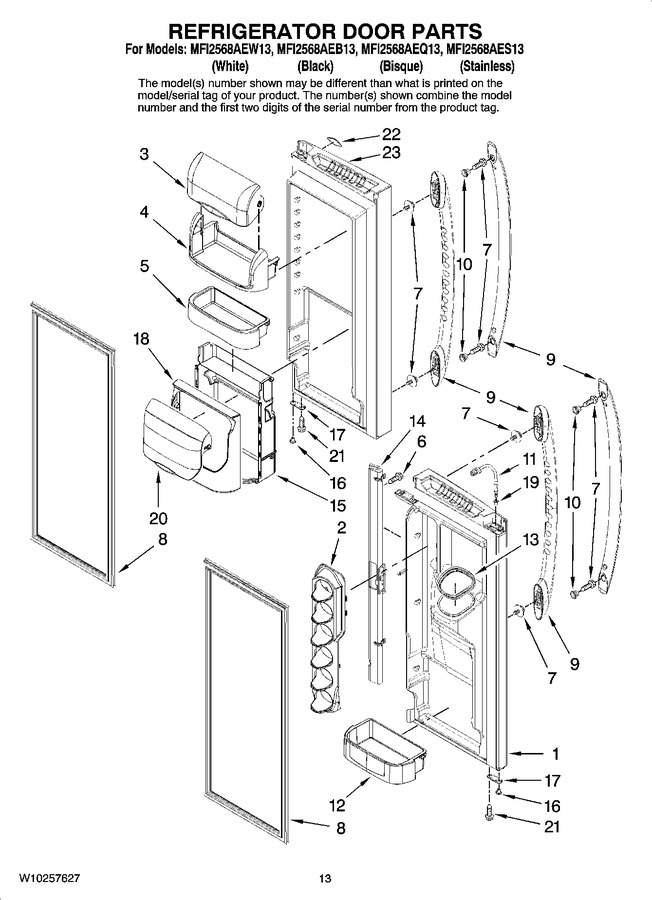 Diagram for MFI2568AEW13