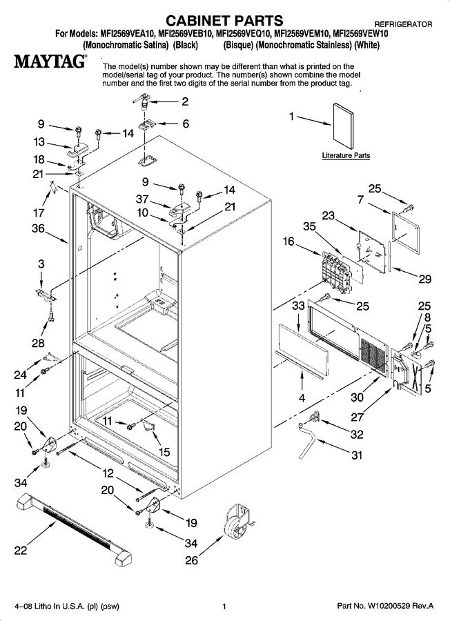 Diagram for MFI2569VEQ10