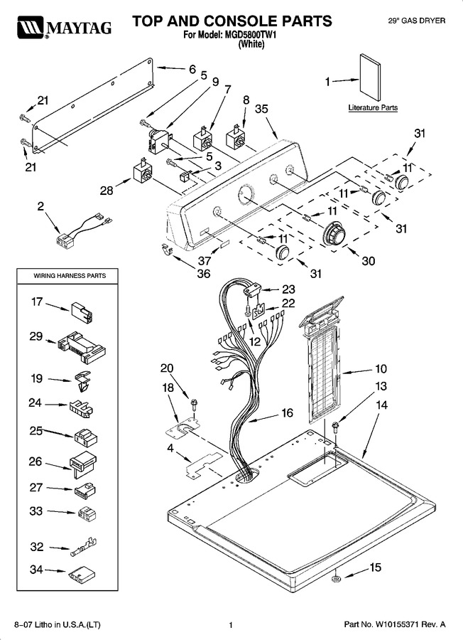 Diagram for MGD5800TW1