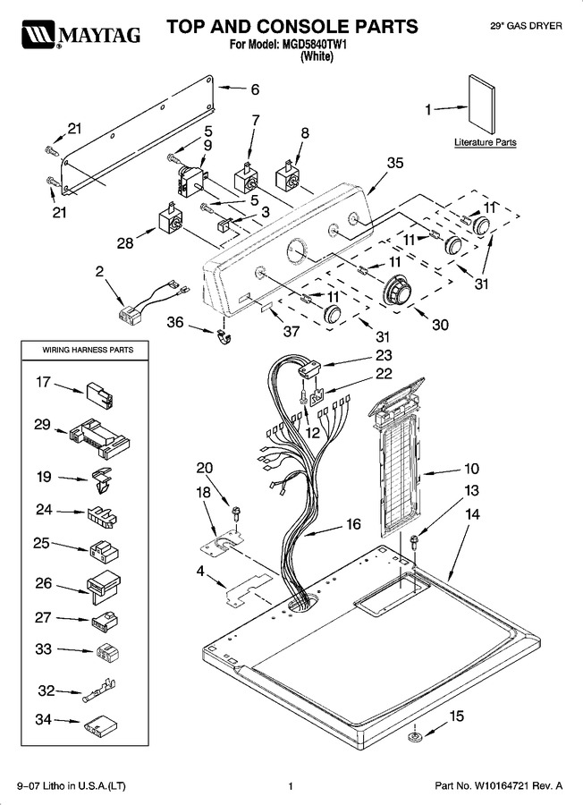 Diagram for MGD5840TW1